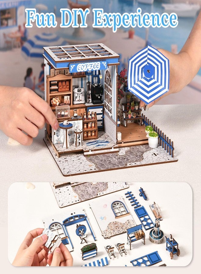 MAKEASY Book Nook Kit - DIY Miniature House Kit for Adults and Teens, 3D Wooden Puzzle Bookshelf Insert Decor, Booknook Tiny House Model Craft Kit, Creative Gifts for Family & Friends - Image 4